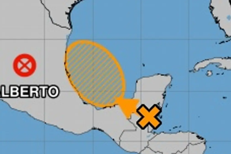 Zona de disturbio eleva su probabilidad de evolucionar a ciclón en el Golfo de México
