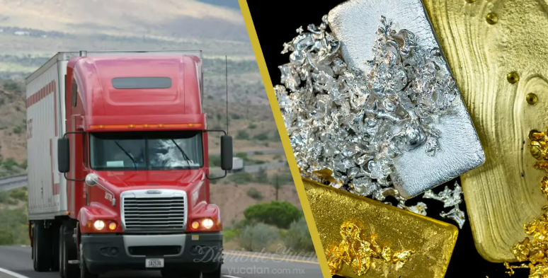 Roban camión con 33 toneladas de concentrado de oro y plata, en Jalisco