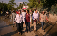 Claudia Sheinbaum regresa a Veracruz tras inundaciones