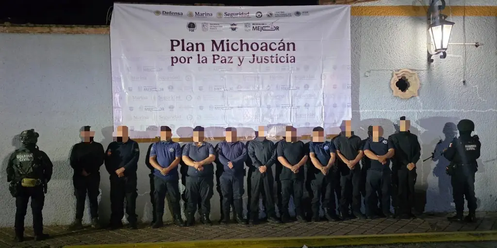 Detienen a director de policía y oficiales en Michoacán; por vínculos con ‘El Mencho