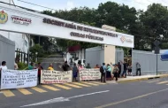 Habitantes de Pajapan protestan en SIOP, exigen rehabilitación de carretera
