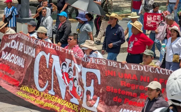 CNTE choca con policías e intensifica protestas en CDMX previo al Mundial