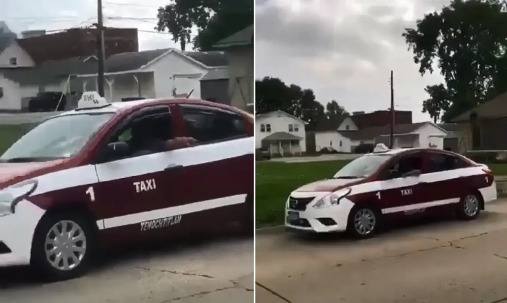 Captan taxi del estado de Veracruz en suburbio de Estados Unidos
