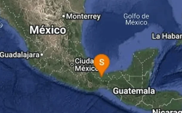 Tiembla al sur de Veracruz