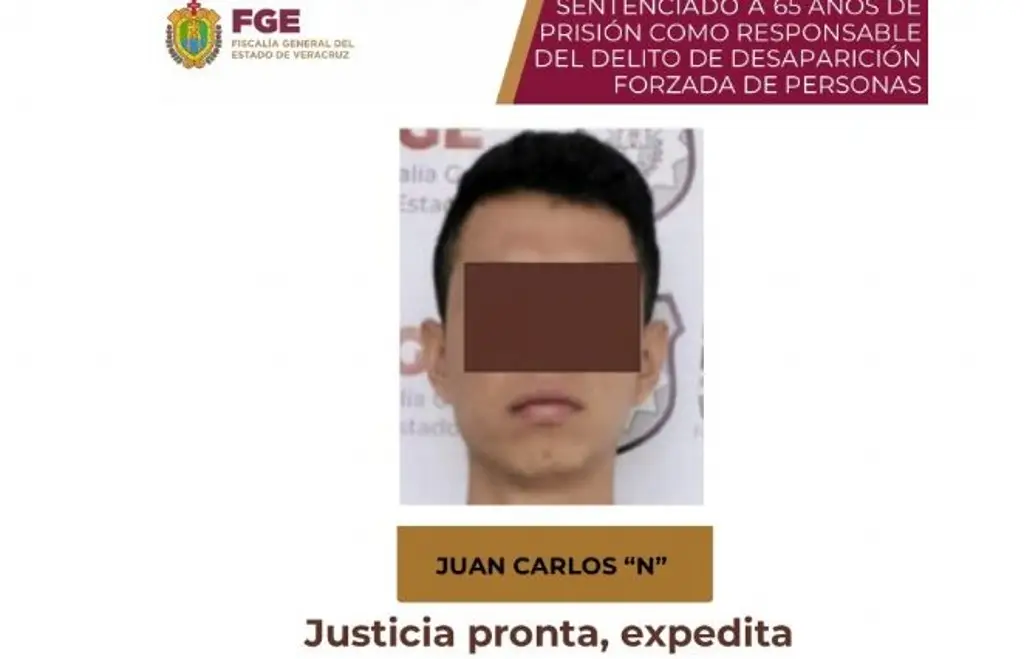 Dan 65 años de prisión a exelemento de Fuerza Civil por desaparición forzada