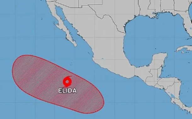 Depresión Tropical Cinco-E se intensifica a Tormenta Tropical Elida