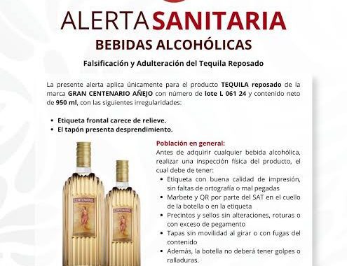 Cofepris alerta por falsificación y adulteración de este tequila