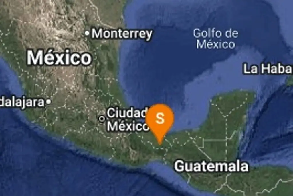 Sismo de magnitud 4.8  sacude el sur de Veracruz