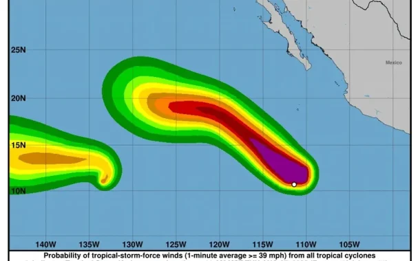 Tormentas tropicales 'Karina'y 'Lowell' alcanzarán fuerza de Huracán en próximos días