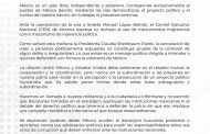 Expresa Morena su respaldo a López Beltrán a través de un comunicado