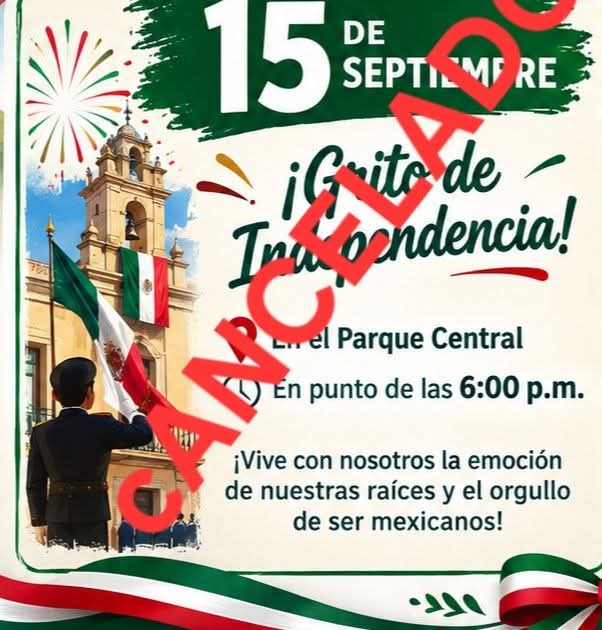 Cancelan desfile del 15 de septiembre en Tuzamapan por presunta amenaza